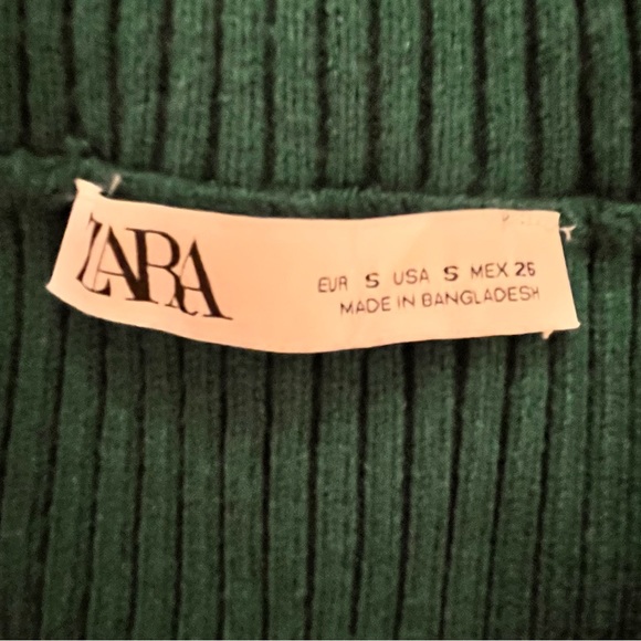 Zara-Lapel Solid Ribbed Knitwear Cropped Sweater - Picture 9 of 9